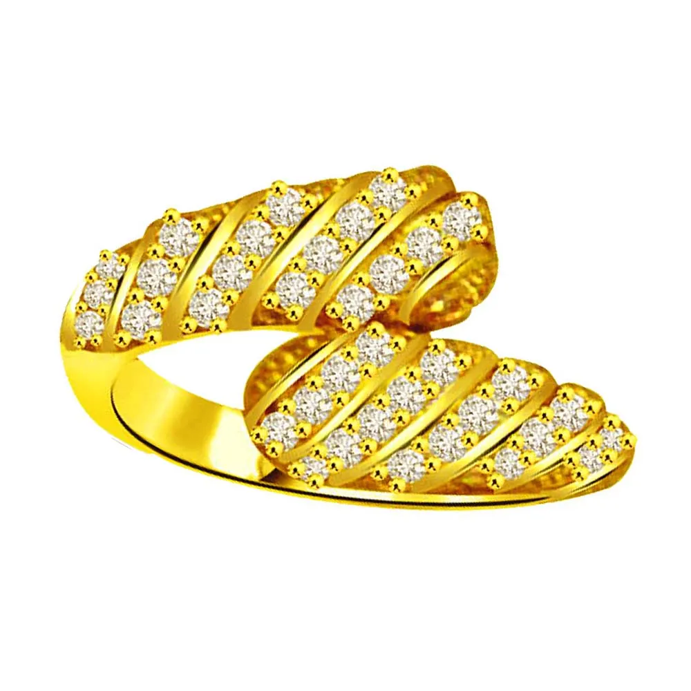 Classic Real Diamond Gold Ring (SDR910)