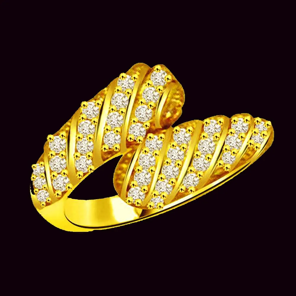 Classic Real Diamond Gold Ring (SDR910)