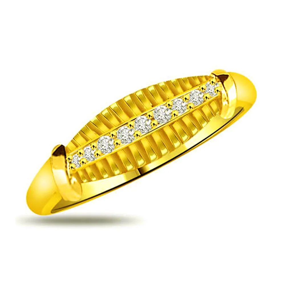 Shimmer Real Diamond Gold Ring (SDR911)