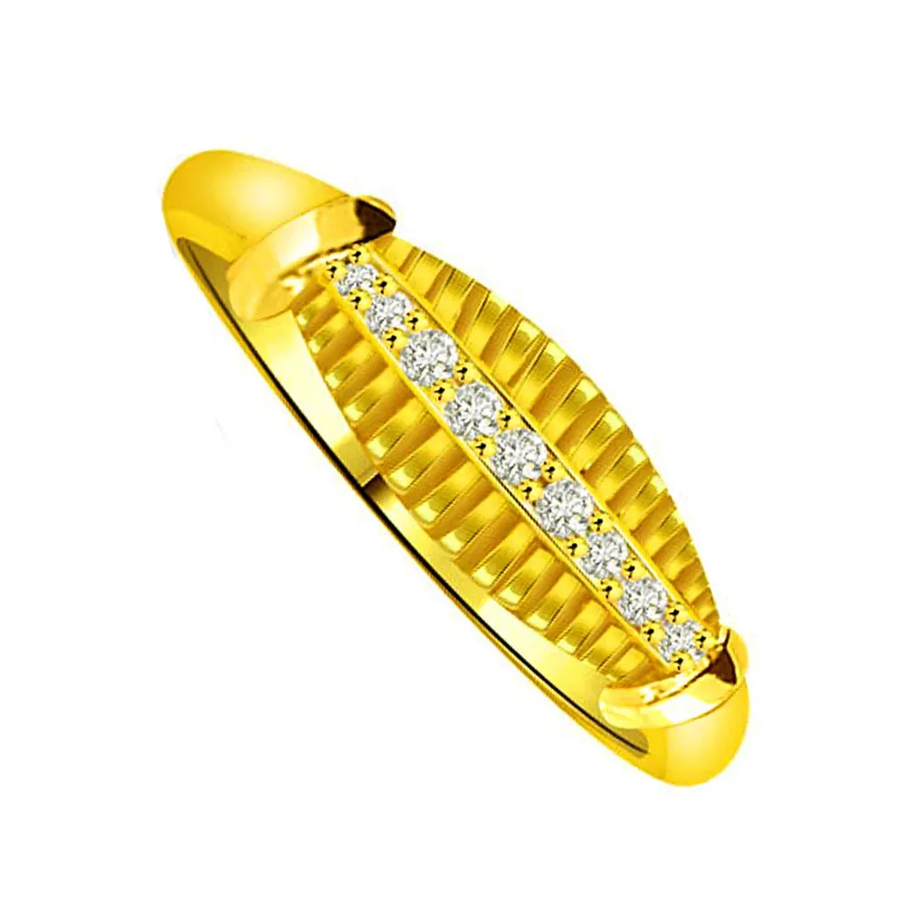 Shimmer Real Diamond Gold Ring (SDR911)