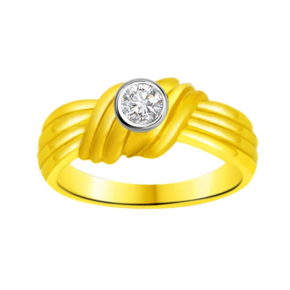 Solitaire Real Diamond Gold Ring (SDR919)