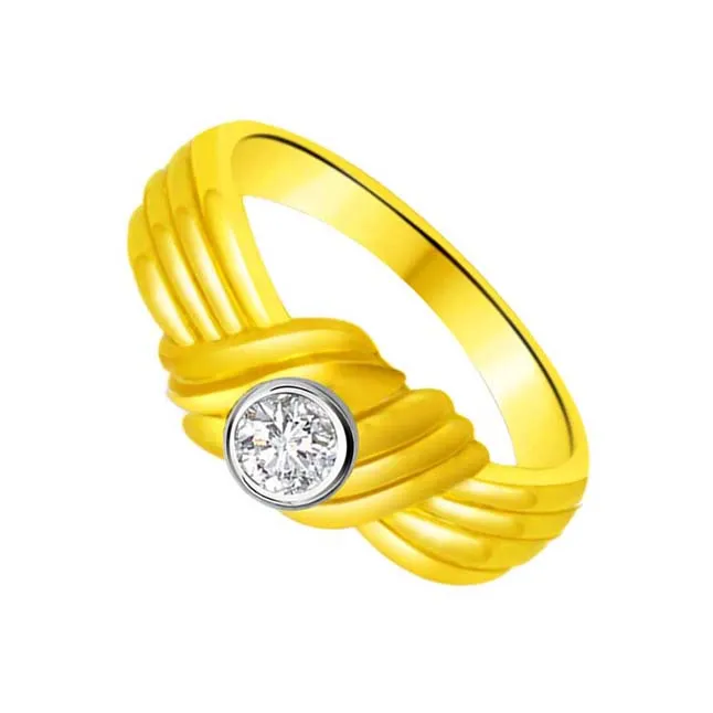 Solitaire Real Diamond Gold Ring (SDR919)