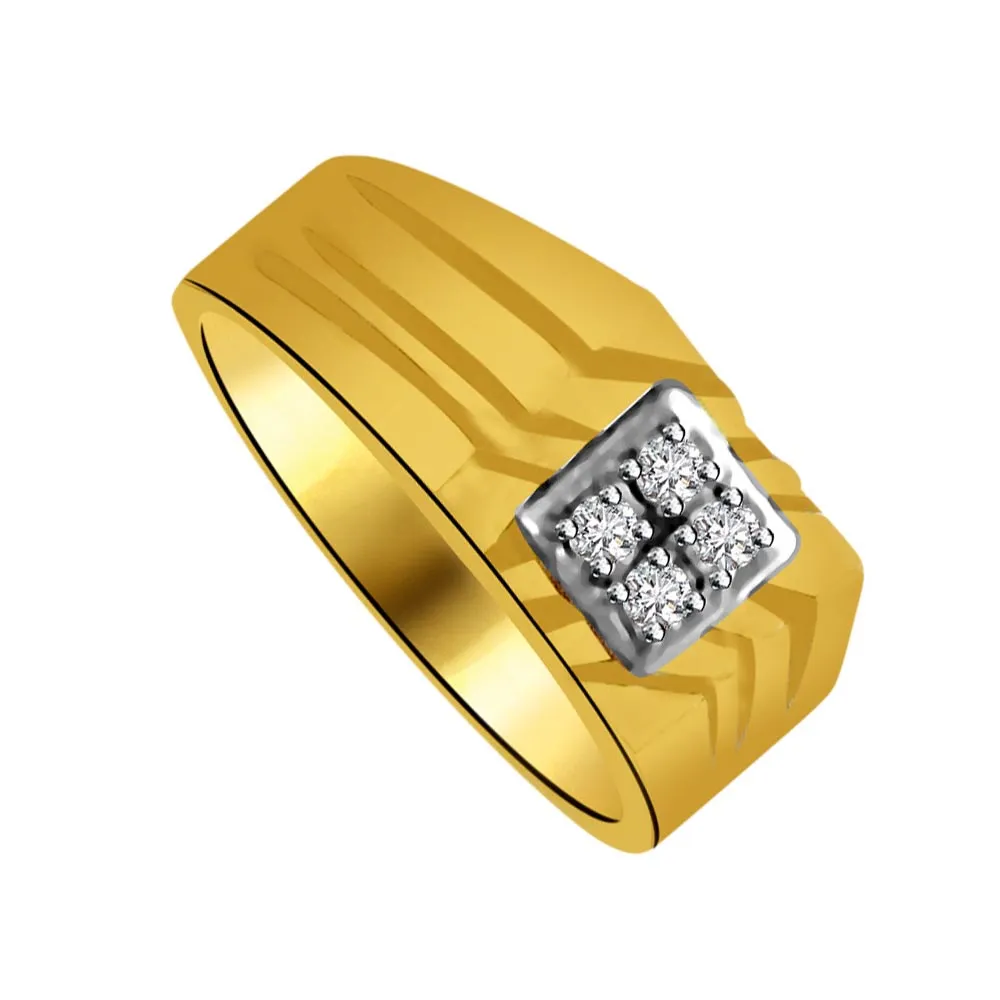 Discover the Ultimate Elegance: The 0.16cts Classic Real Diamond Gold Ring (SDR925)