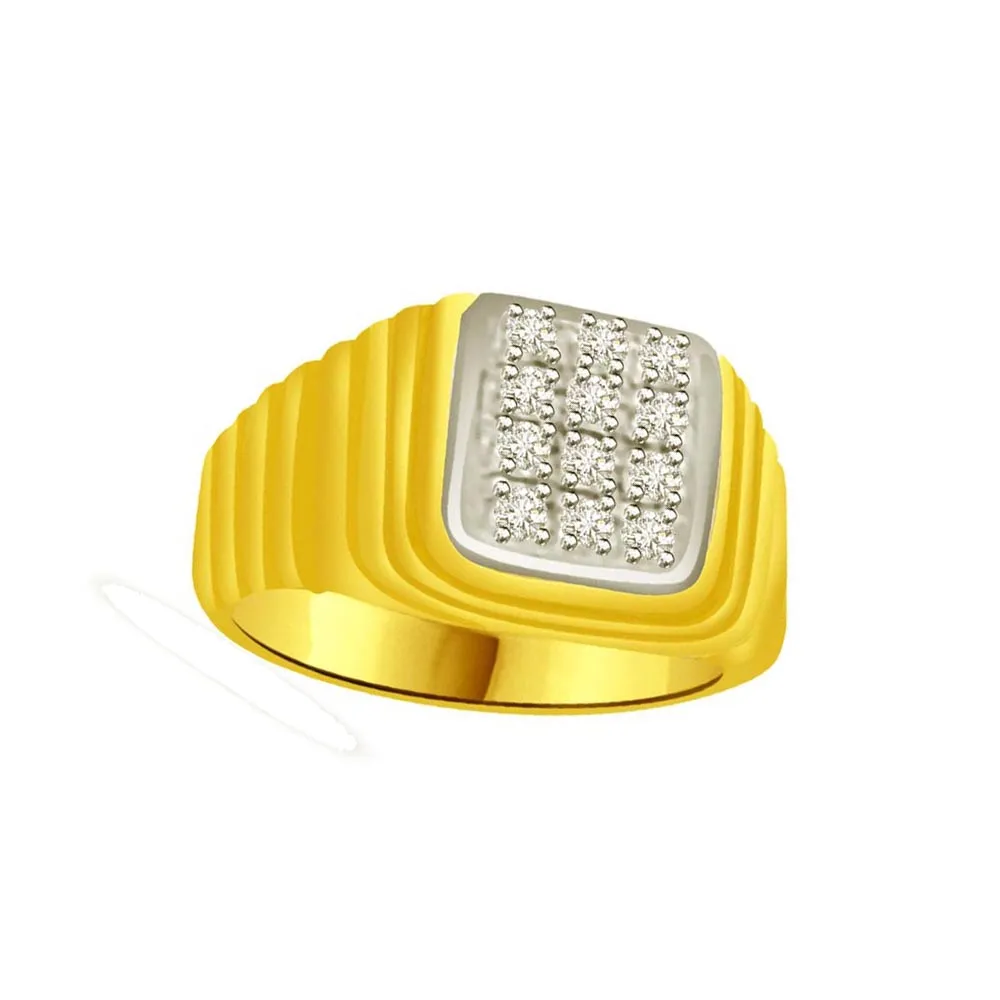 Shimmer Real Diamond Gold Ring (SDR929)