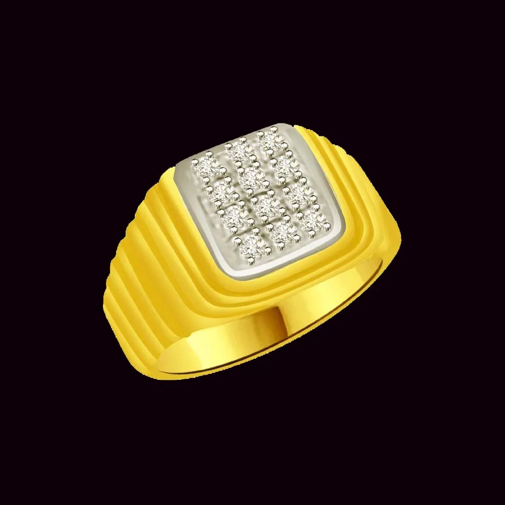 Shimmer Real Diamond Gold Ring (SDR929)