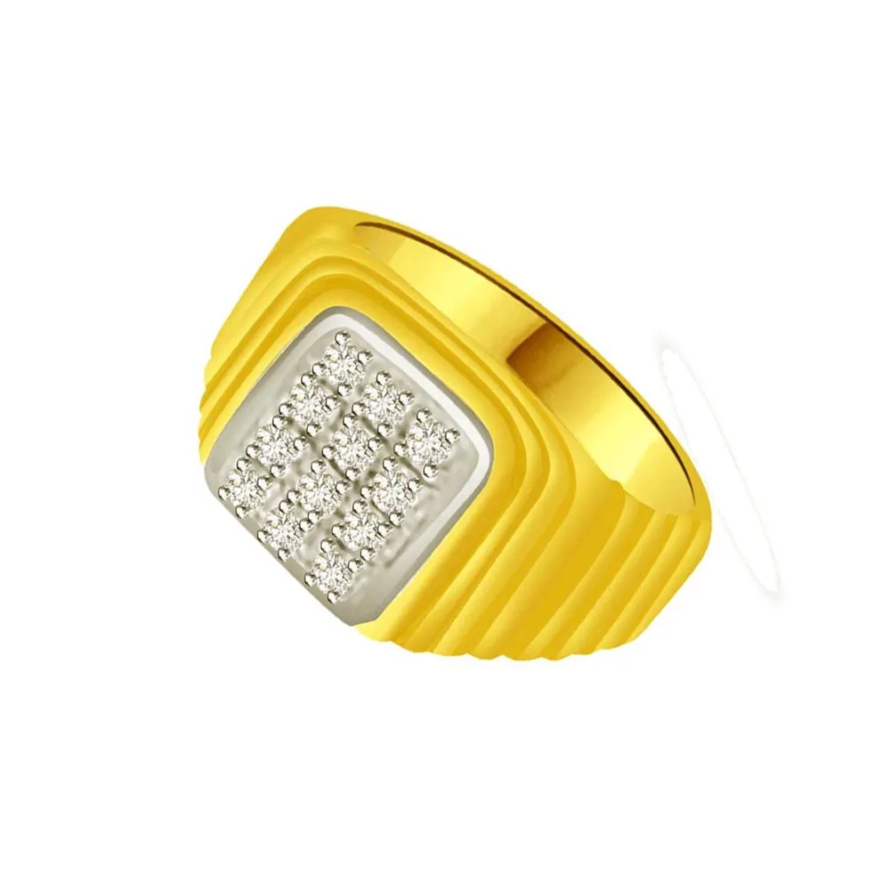 Shimmer Real Diamond Gold Ring (SDR929)