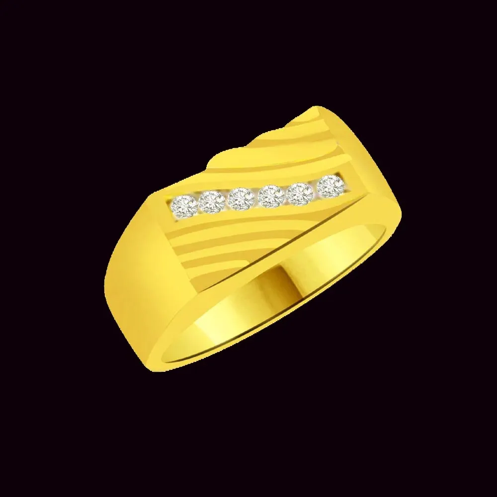 Pretty Real Diamond Gold Ring (SDR930)