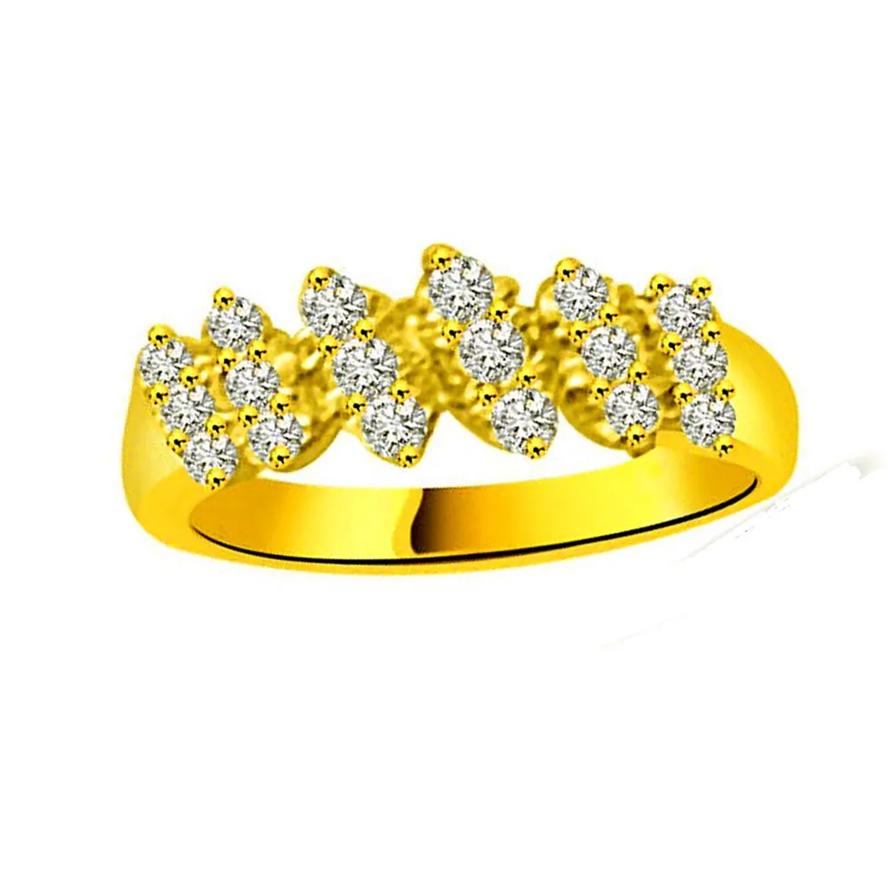 Shimmer Real Diamond Gold Ring (SDR932)