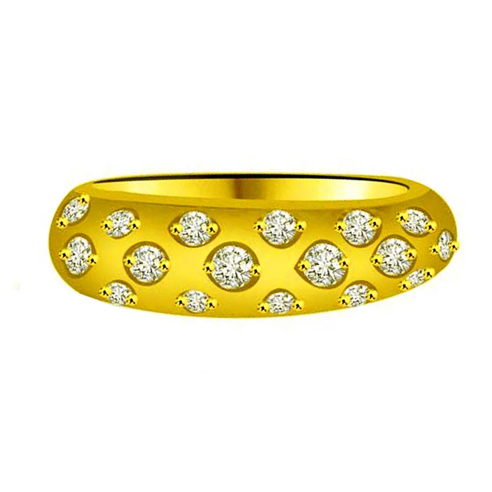 Classic Real Diamond Gold Ring (SDR947)