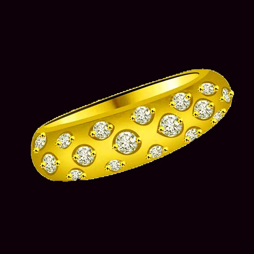 Classic Real Diamond Gold Ring (SDR947)