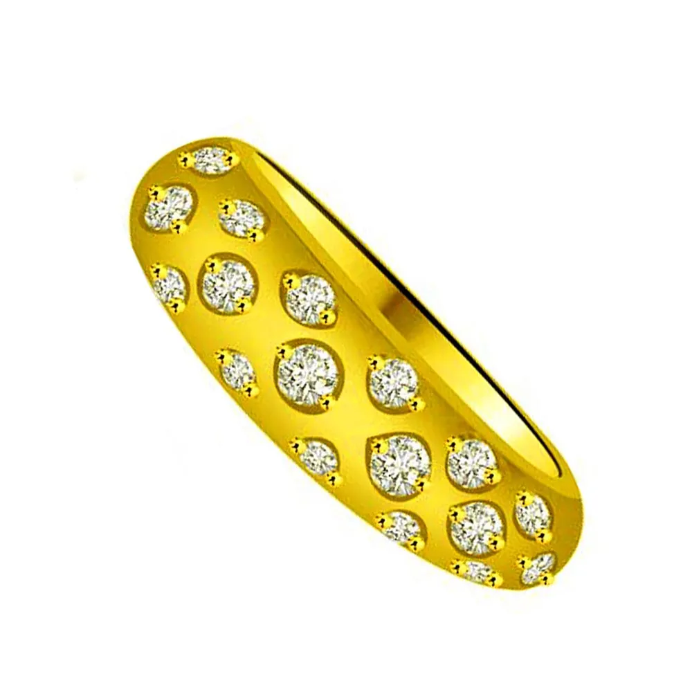 Classic Real Diamond Gold Ring (SDR947)