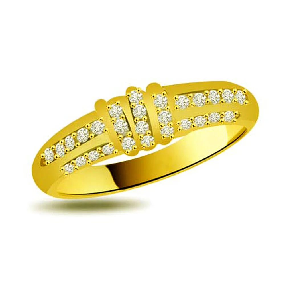Pretty Real Diamond Gold Ring (SDR950)