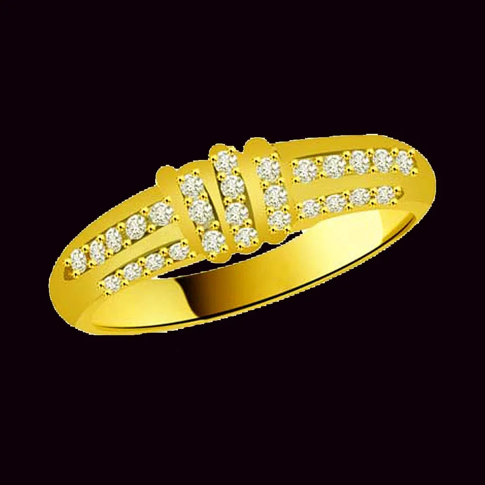 Pretty Diamond Gold rings SDR950