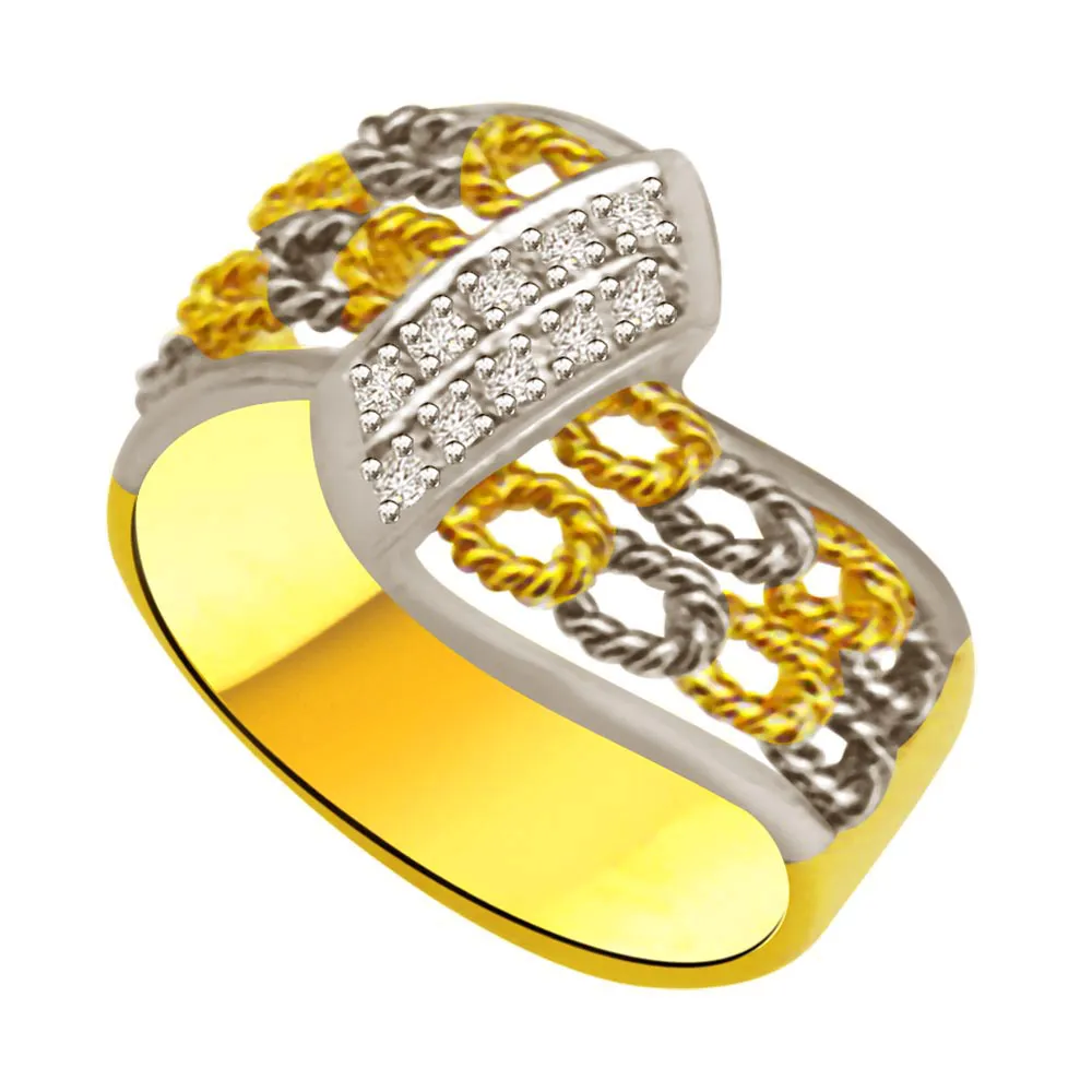 Pretty Real Diamond Gold Ring (SDR954)