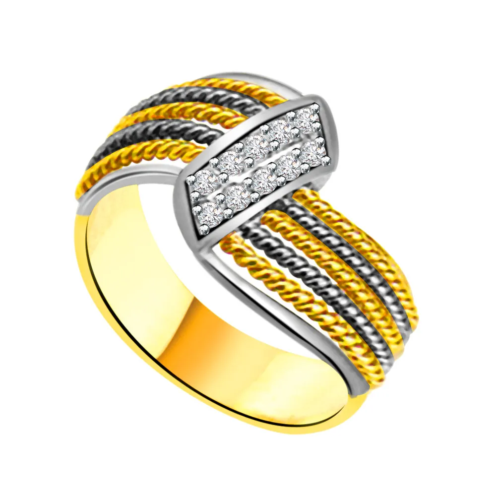 Shimmer Real Diamond Gold Ring (SDR955)