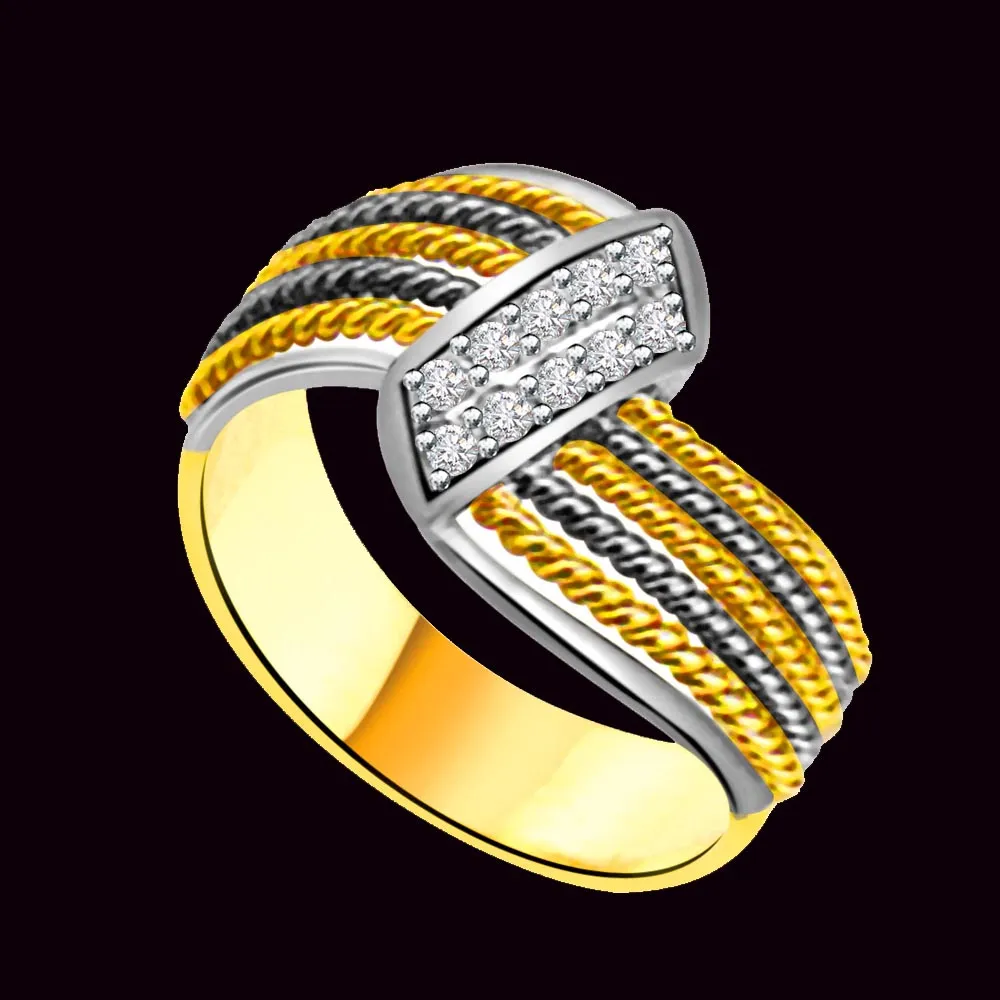 Shimmer Real Diamond Gold Ring (SDR955)