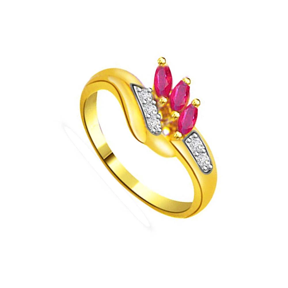 Marquise Ruby & Diamond rings SDR963
