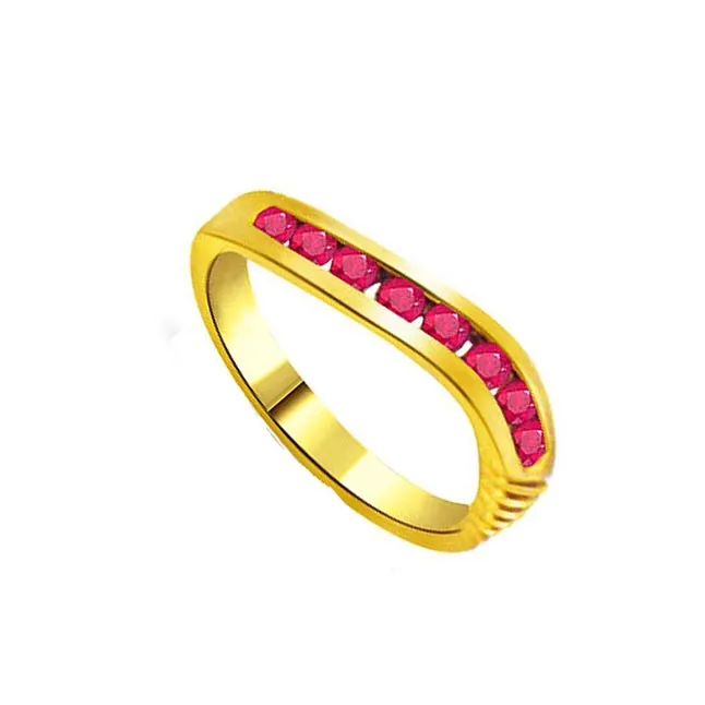 0.25cts Real Red Ruby 18kt Gold Ring (SDR967)