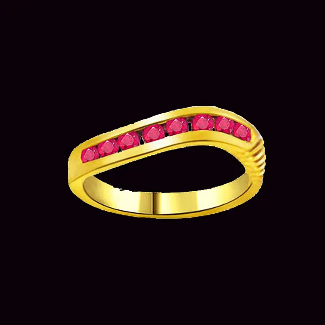 0.25cts Real Red Ruby 18kt Gold Ring (SDR967)