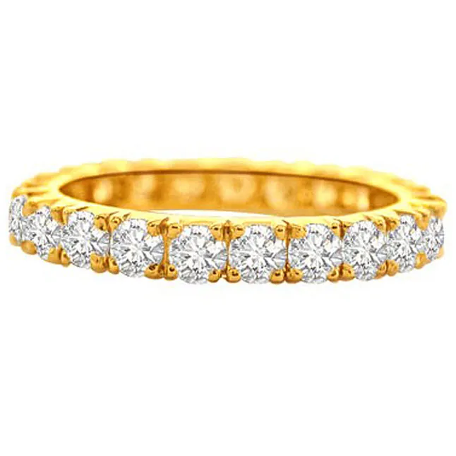 A Real Feeling -Yellow Gold Eternity rings