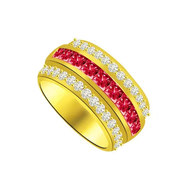 0.30cts Real Diamond & Ruby Ring (SDR978)