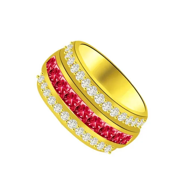 0.30cts Real Diamond & Ruby Ring (SDR978)