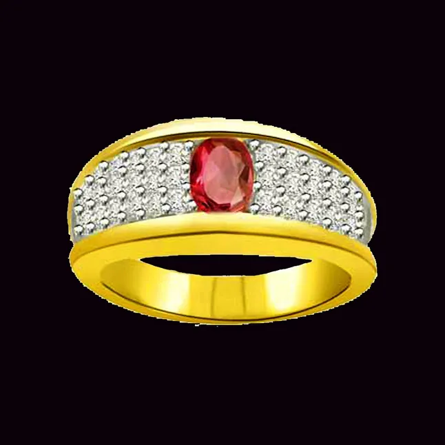 Shimmer Diamond & Ruby rings SDR990