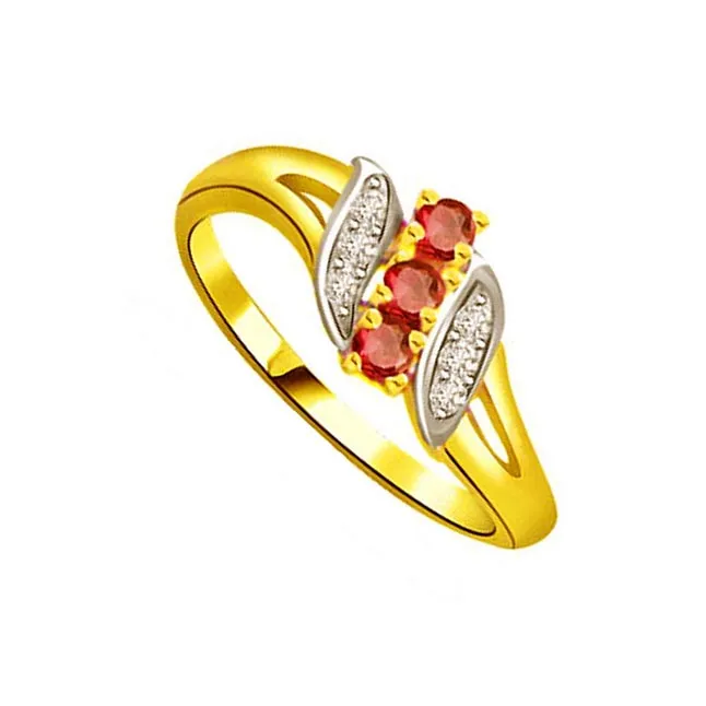 Real Diamond & Ruby Ring (SDR992)