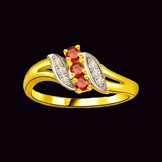 Real Diamond & Ruby Ring (SDR992)