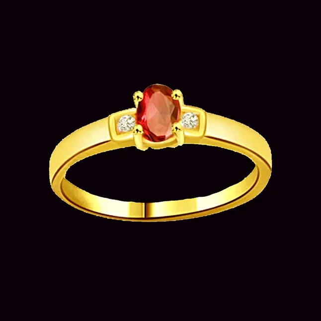 Classic Real Diamond & Ruby Ring (SDR998)