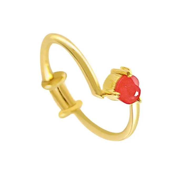 Fair n Fine Ruby Band - Real Red Ruby Ring (SDR9)