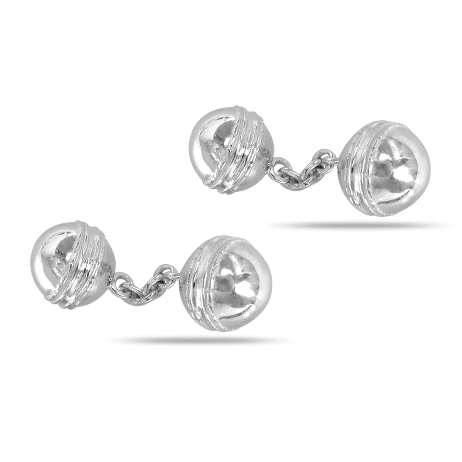 Silver Cricket Ball Cufflinks (SDS139)