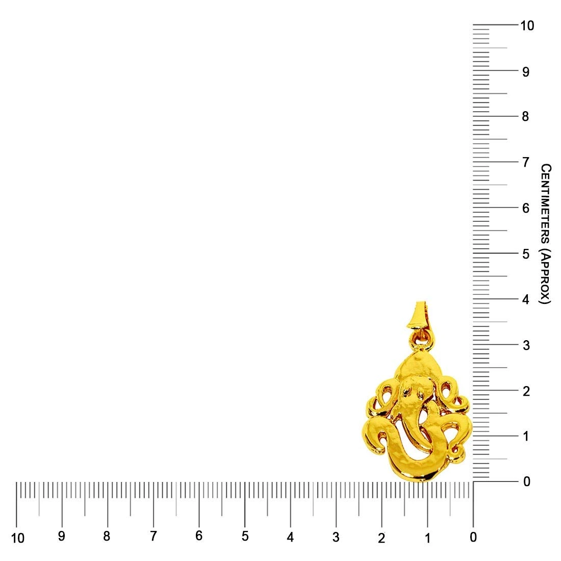 Divine Guardian: Ganpati Bappa Gold-Plated Blessing Pendant (SDS268)