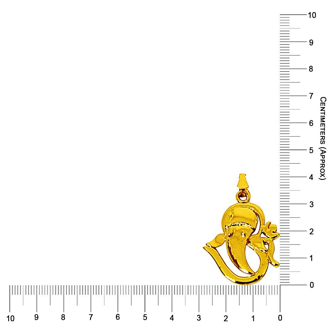 Om Ganeshaya Namah Gold Plated Religious Pendant with Chain SDS269