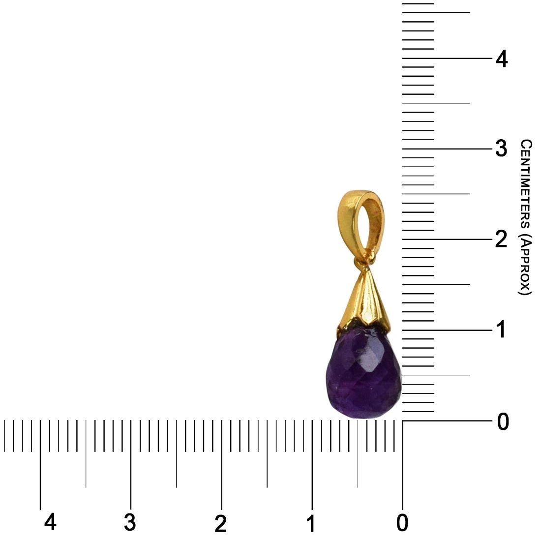 8.41cts Real Purple Drop shaped Amethyst Pendant in 92.5 Sterling Silver for Women (SDS318-8.41cts)