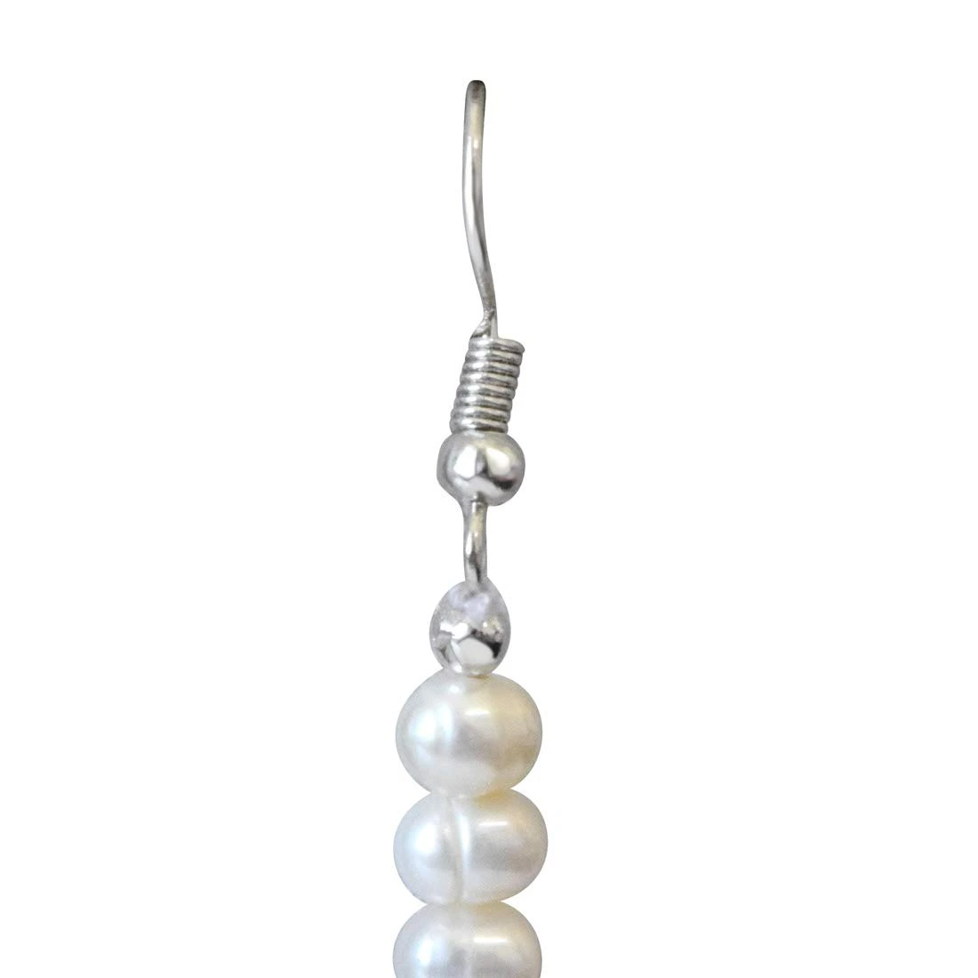 Real Ruby Drop & Freshwater Pearl Earrings for Women (SE345)