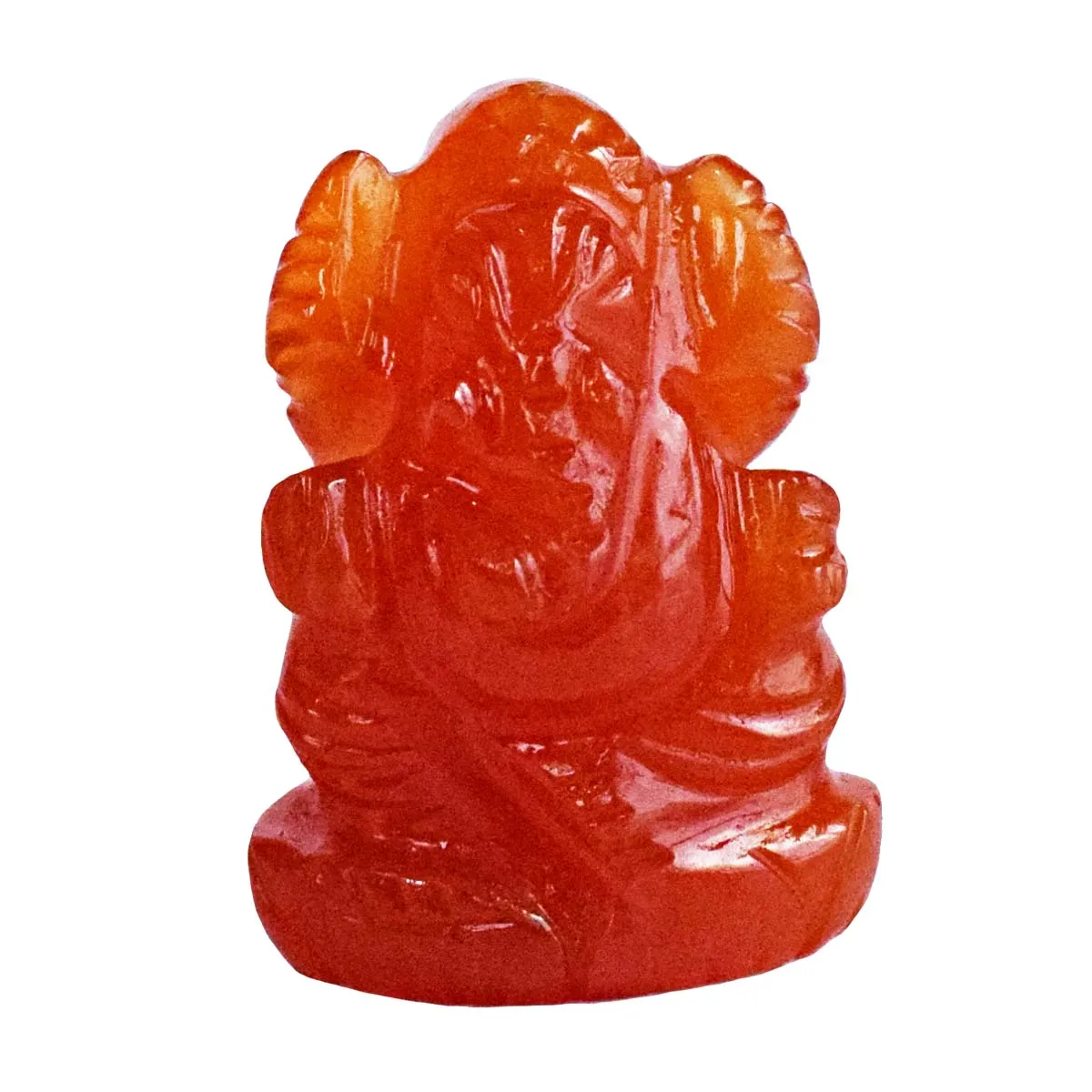 47.98 cts Lord Ganesh God Ganpati Ganesha Real Natural Corolin Idol Murti (SGP101)