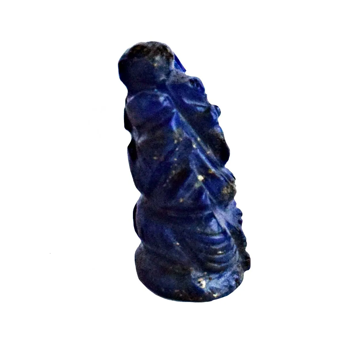 35.02 cts Lord Ganesh God Ganpati Ganesha Real Natural Blue Lapiz Idol Murti (SGP102)