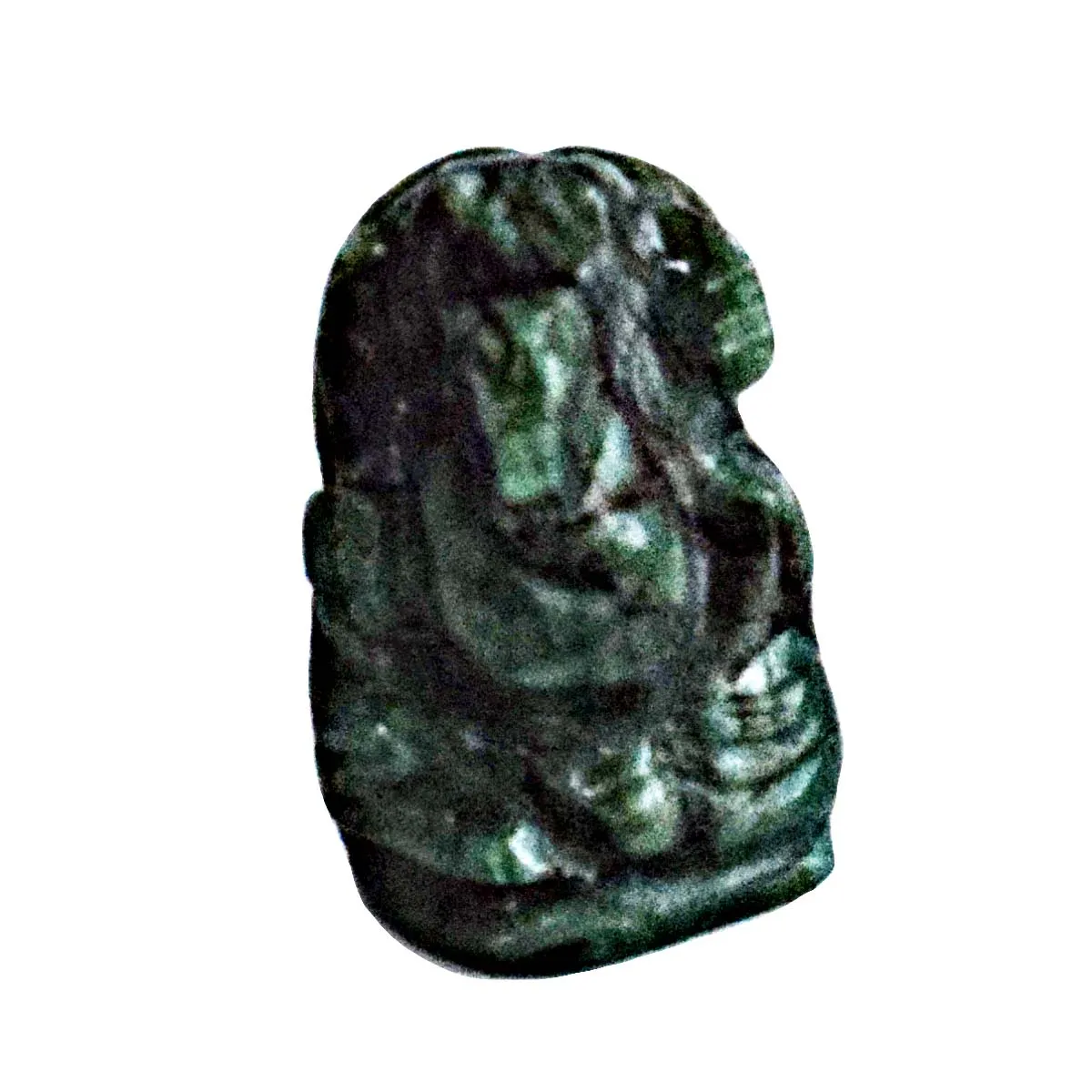 16.09 cts Lord Ganesh God Ganpati Ganesha Real Natural Emerald Idol Murti (SGP104)