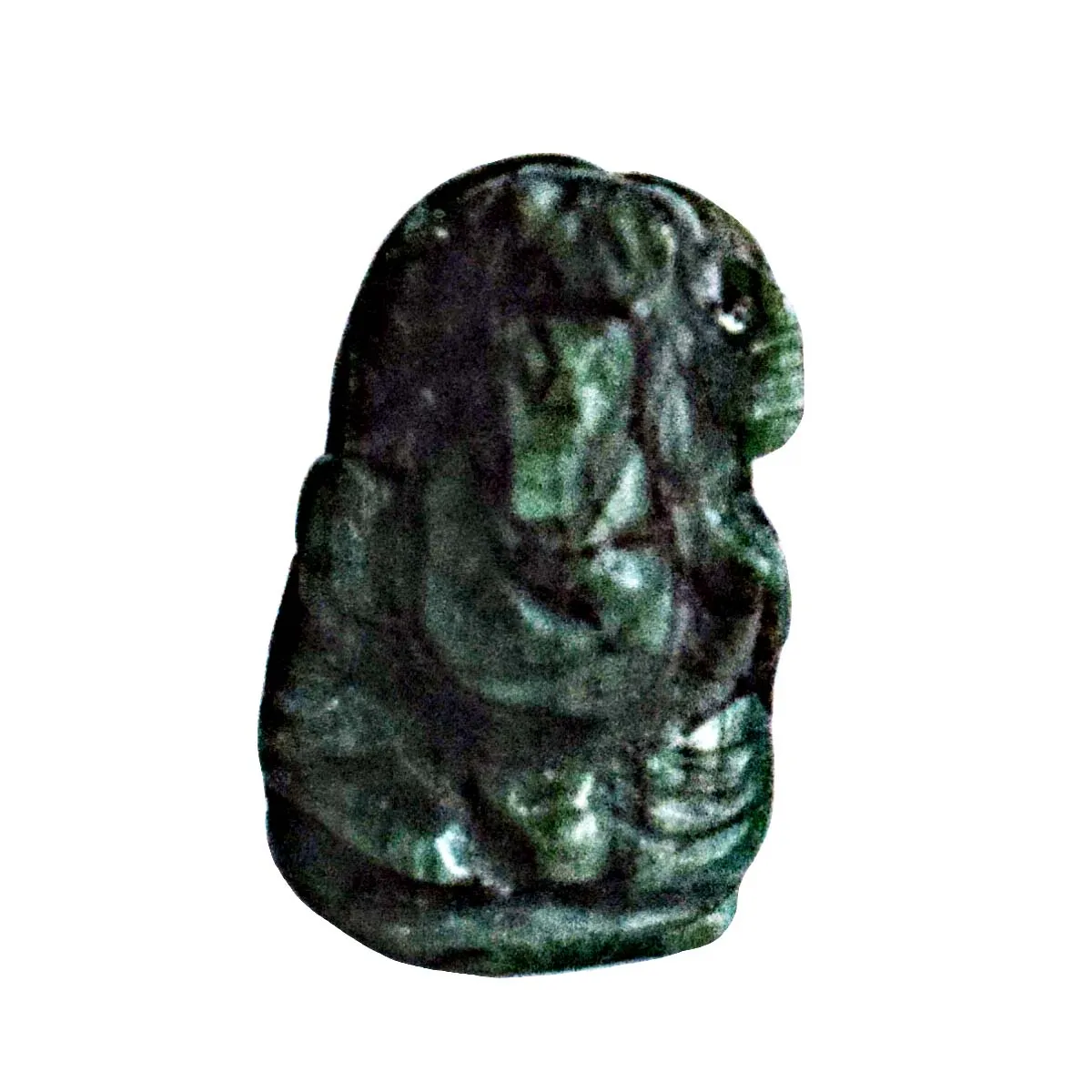 16.09 cts Lord Ganesh God Ganpati Ganesha Real Natural Emerald Idol Murti (SGP104)
