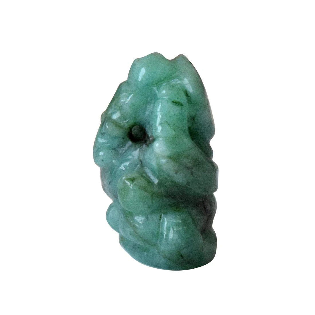 31 cts Lord Ganesh God Ganpati Ganesha Real Natural Emerald Idol Murti (SGP19)