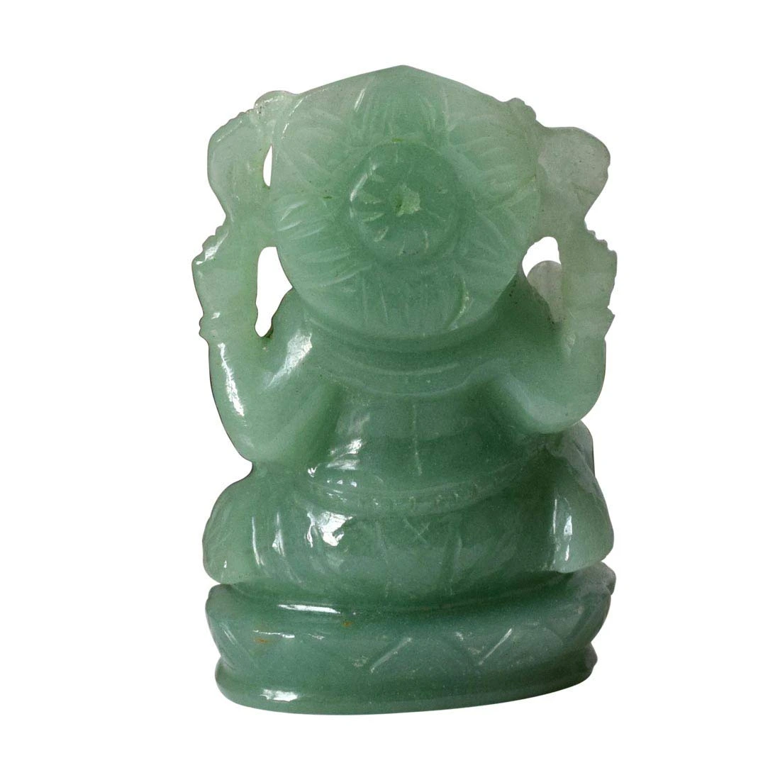291 cts Lord Ganesh God Ganpati Ganesha Real Natural Aventurine Idol Murti (SGP25)