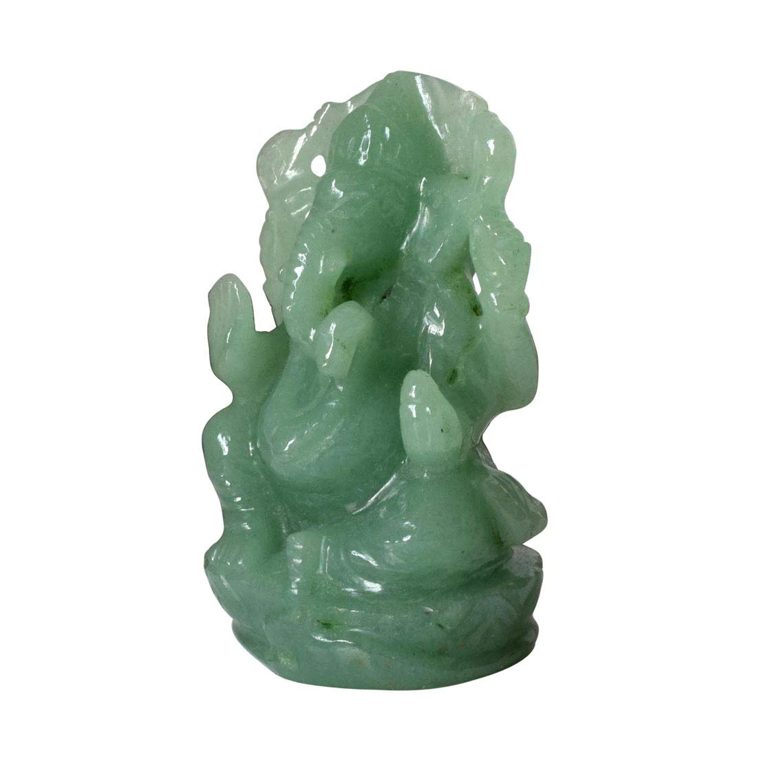291 cts Lord Ganesh God Ganpati Ganesha Real Natural Aventurine Idol Murti (SGP25)