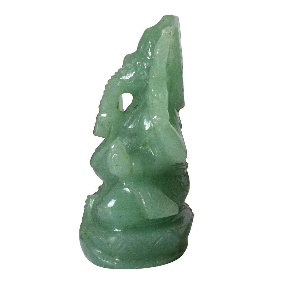 291 cts Lord Ganesh God Ganpati Ganesha Real Natural Aventurine Idol Murti (SGP25)