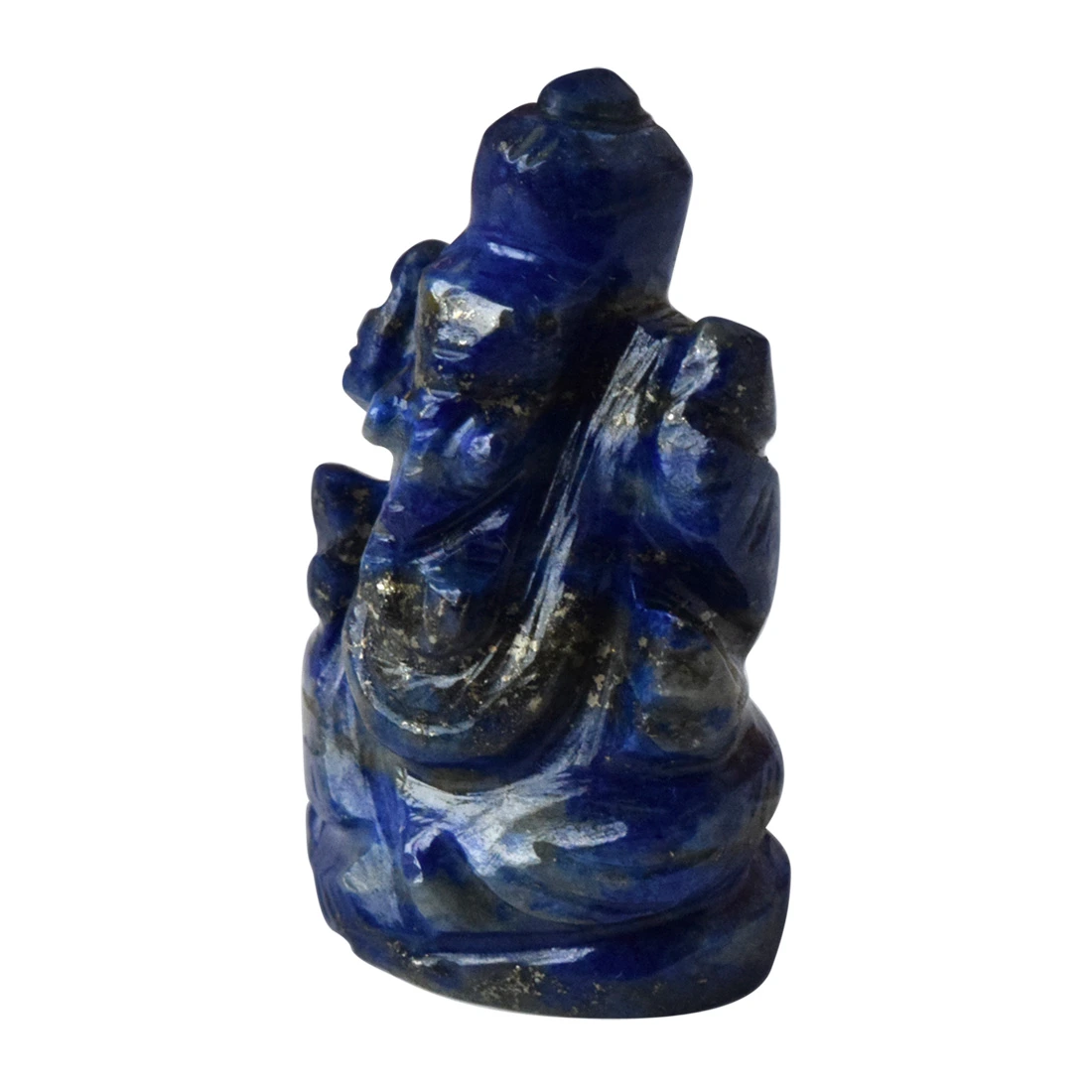 54.26cts Lord Ganesh God Ganpati Ganesha Real Natural Blue Lapiz Idol Murti (SGP26)