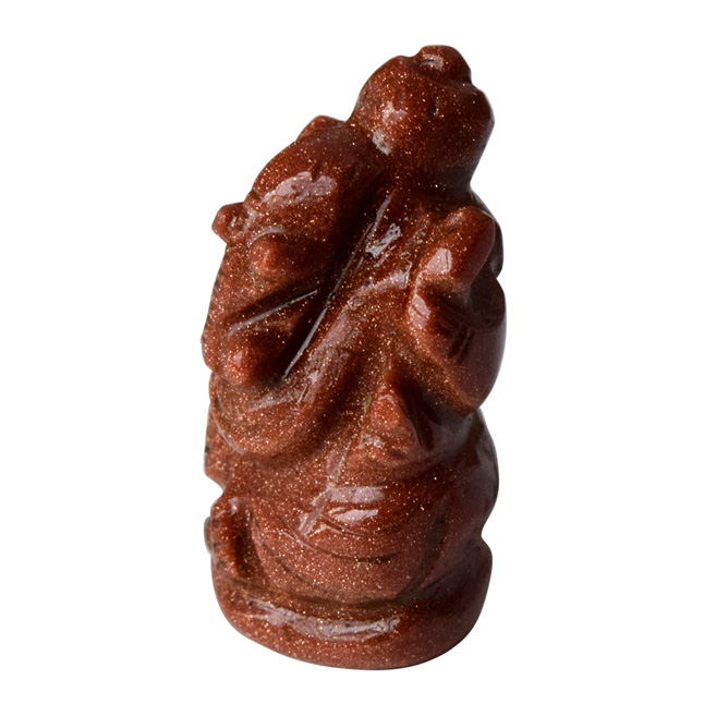 Elegant Hindu Lord Ganesh God Ganpati Ganesha Stone Sun Sitara Statue