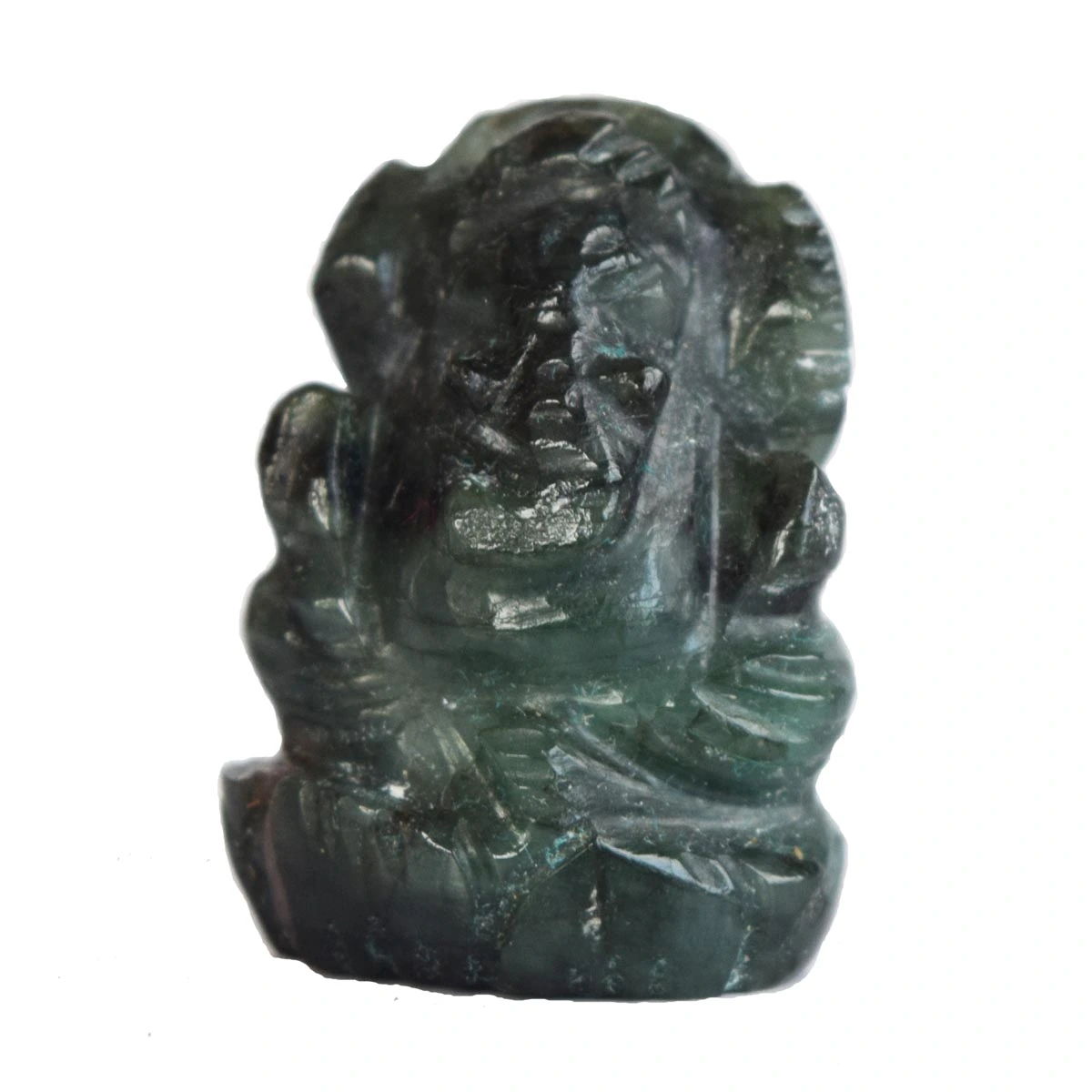 29.31 cts Lord Ganesh God Ganpati Ganesha Real Natural Emerald Idol Murti (SGP32)