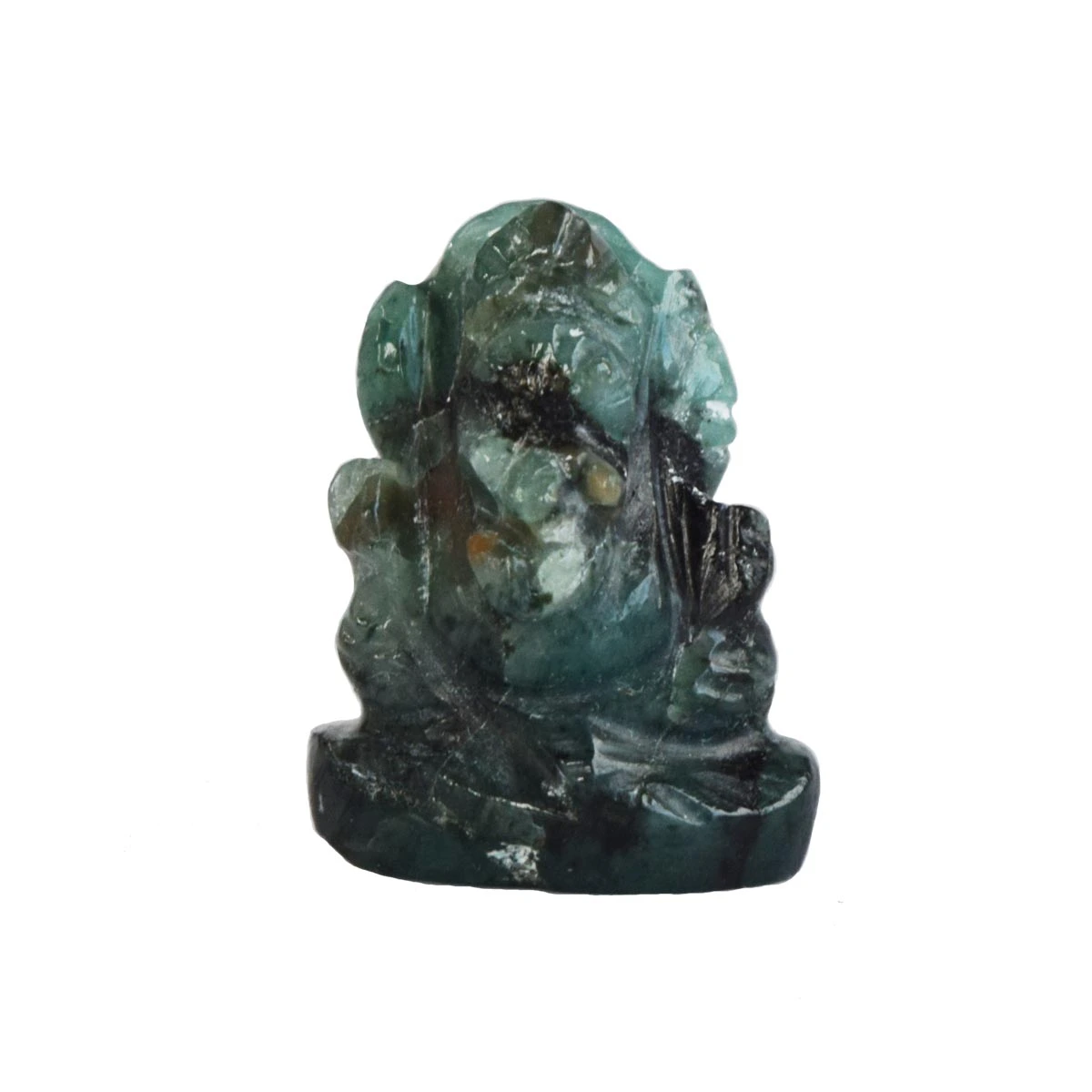 23.01 cts Lord Ganesh God Ganpati Ganesha Real Natural Emerald Idol Murti (SGP34)