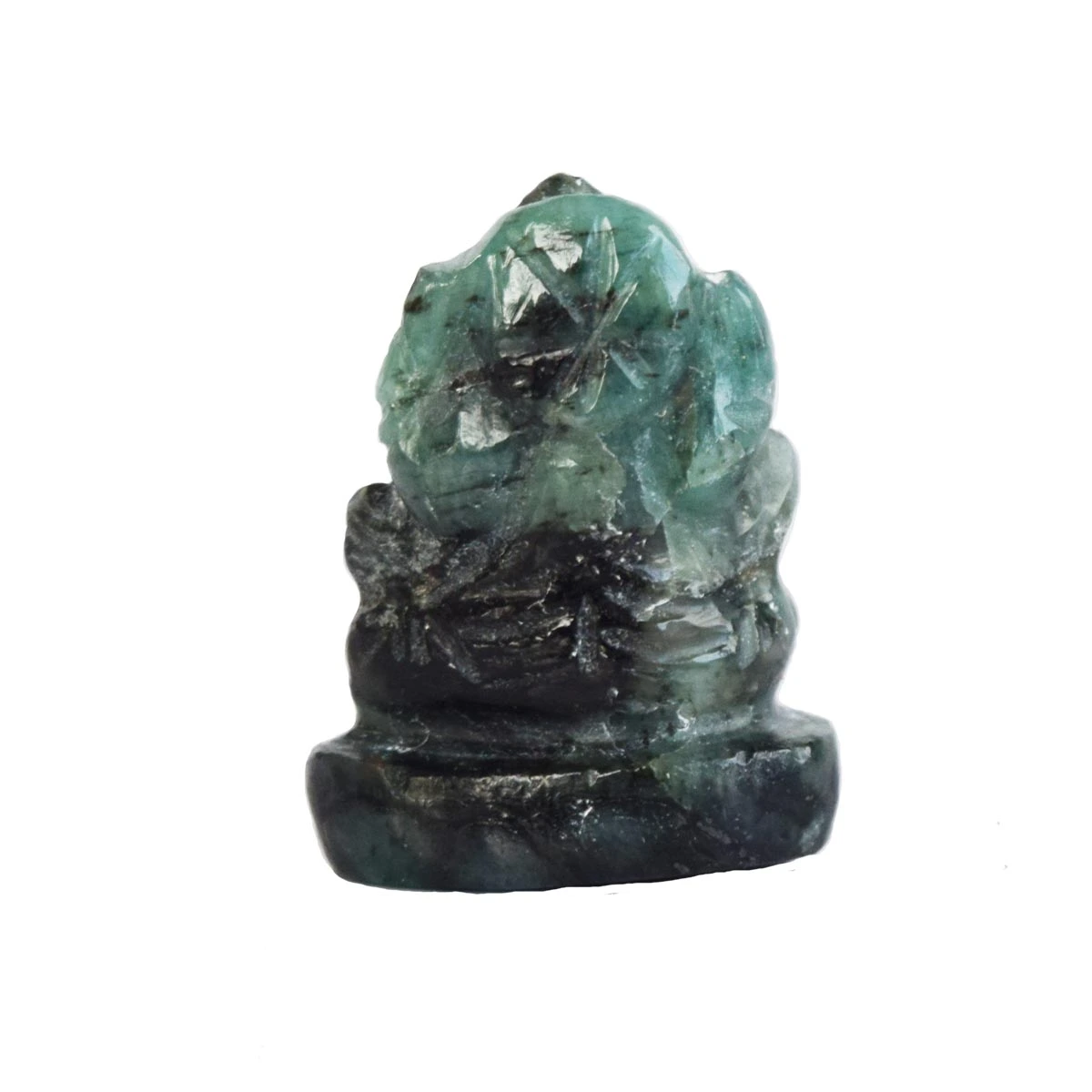 23.01 cts Lord Ganesh God Ganpati Ganesha Real Natural Emerald Idol Murti (SGP34)