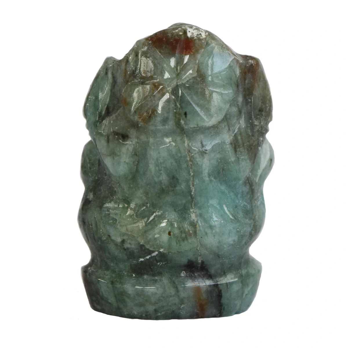 32.73 cts Lord Ganesh God Ganpati Ganesha Real Natural Emerald Idol Murti (SGP37)